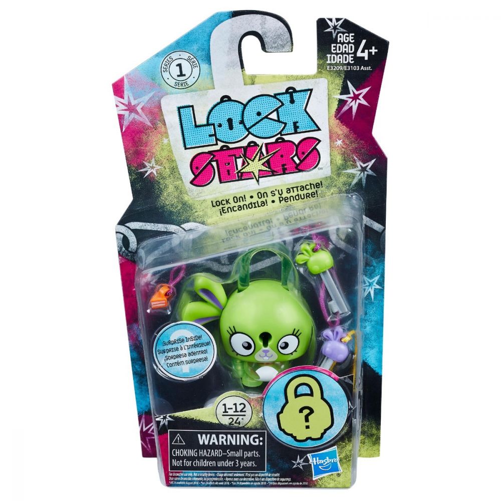 Figurina breloc Lock Stars - Iepure verde (E3209)