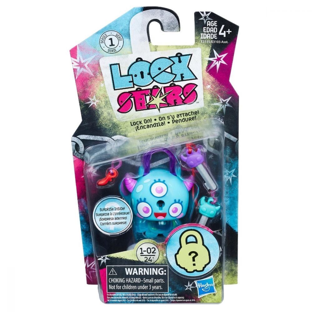 Figurina breloc Lock Stars - Monstru cu coarne (E3155)