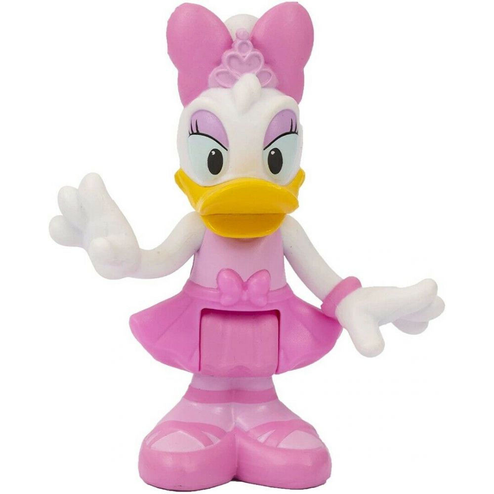 Figurina de colectie, Disney Junior, Daisy Duck, cu fundita, 89980