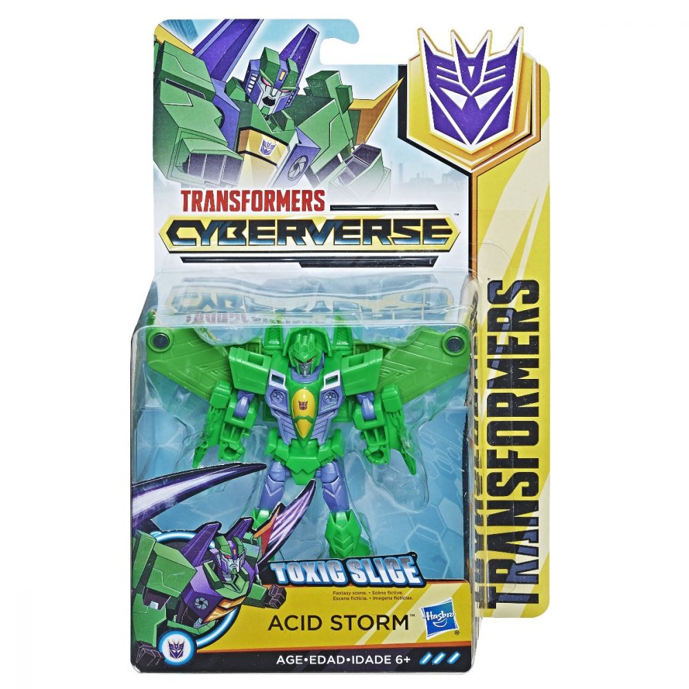 Figurina Transformers Cyberverse Action Attacaers Warrior Acid Storm