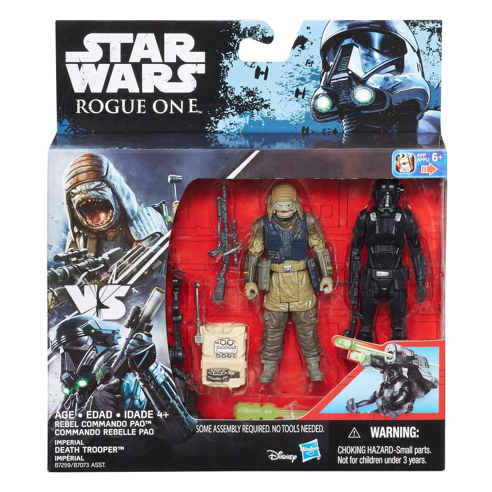 Figurine Deluxe Star Wars - Soldat Death Trooper al Imperiului si Commando Pao