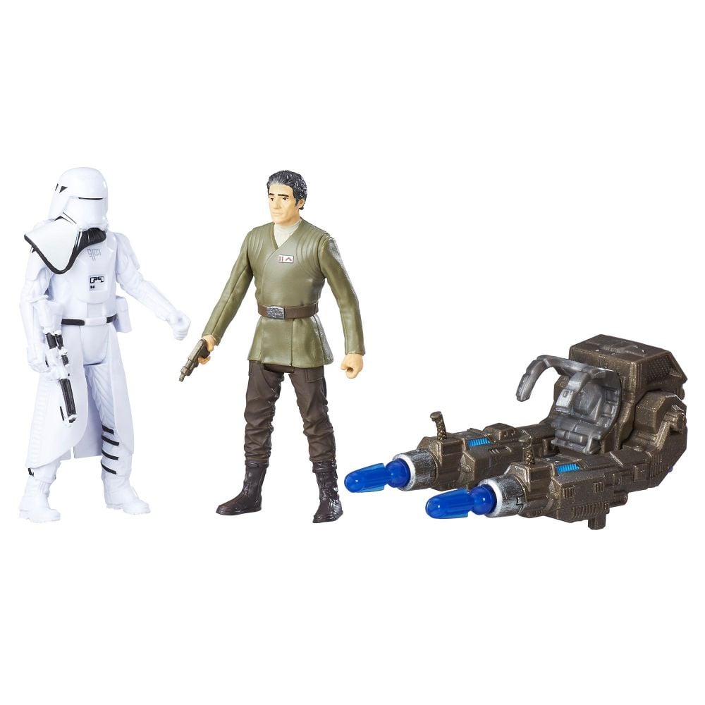 Figurine Deluxe Star Wars The Force Awakens - Poe Dameron si Snowtrooper al Primului Ordin
