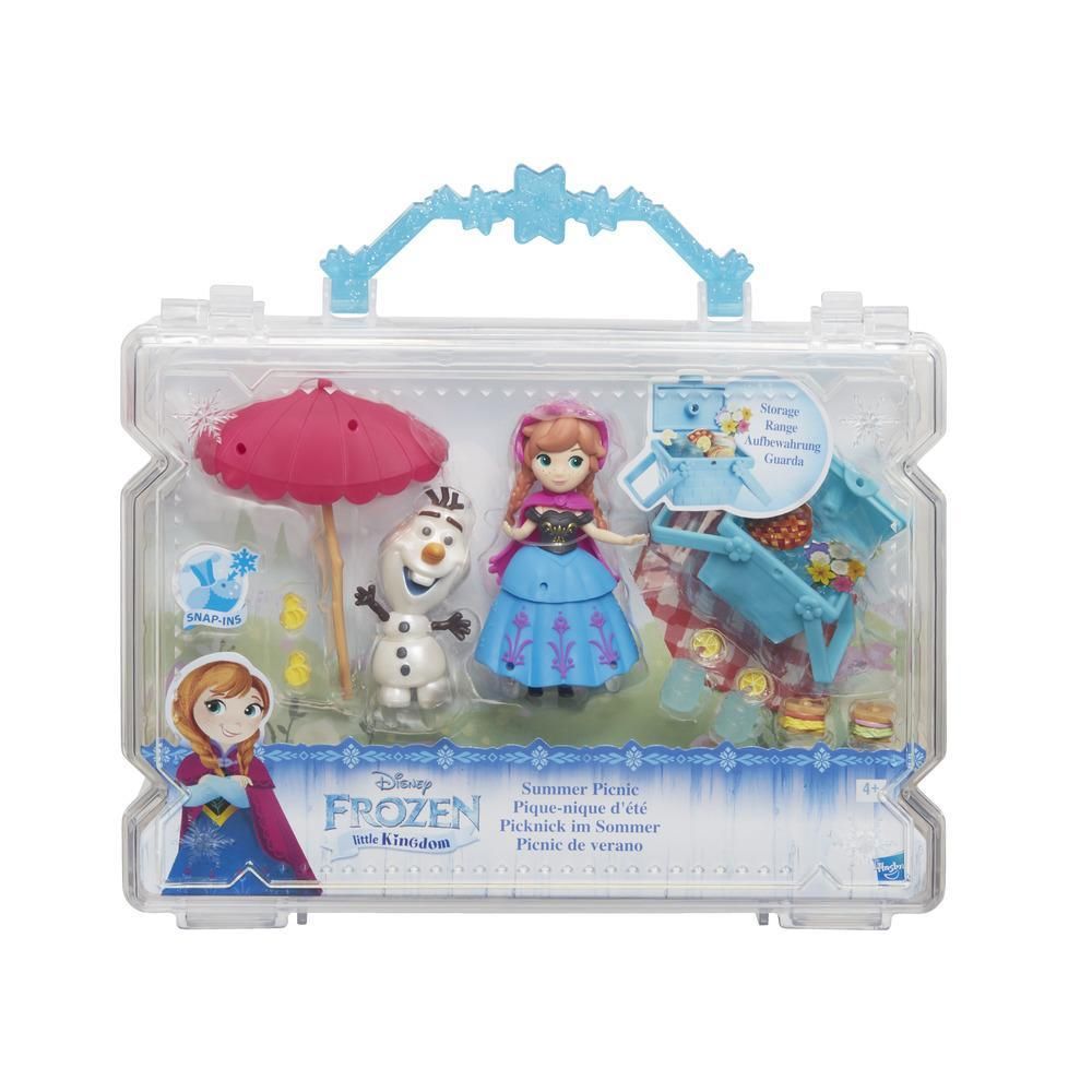 Figurine Disney Frozen Micul Regat - Anna si Olaf, Picnic de vara