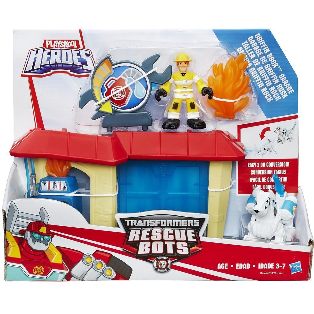 Figurine Transformers Playskool Heroes Rescue Bots - Garajul din Griffin Rock