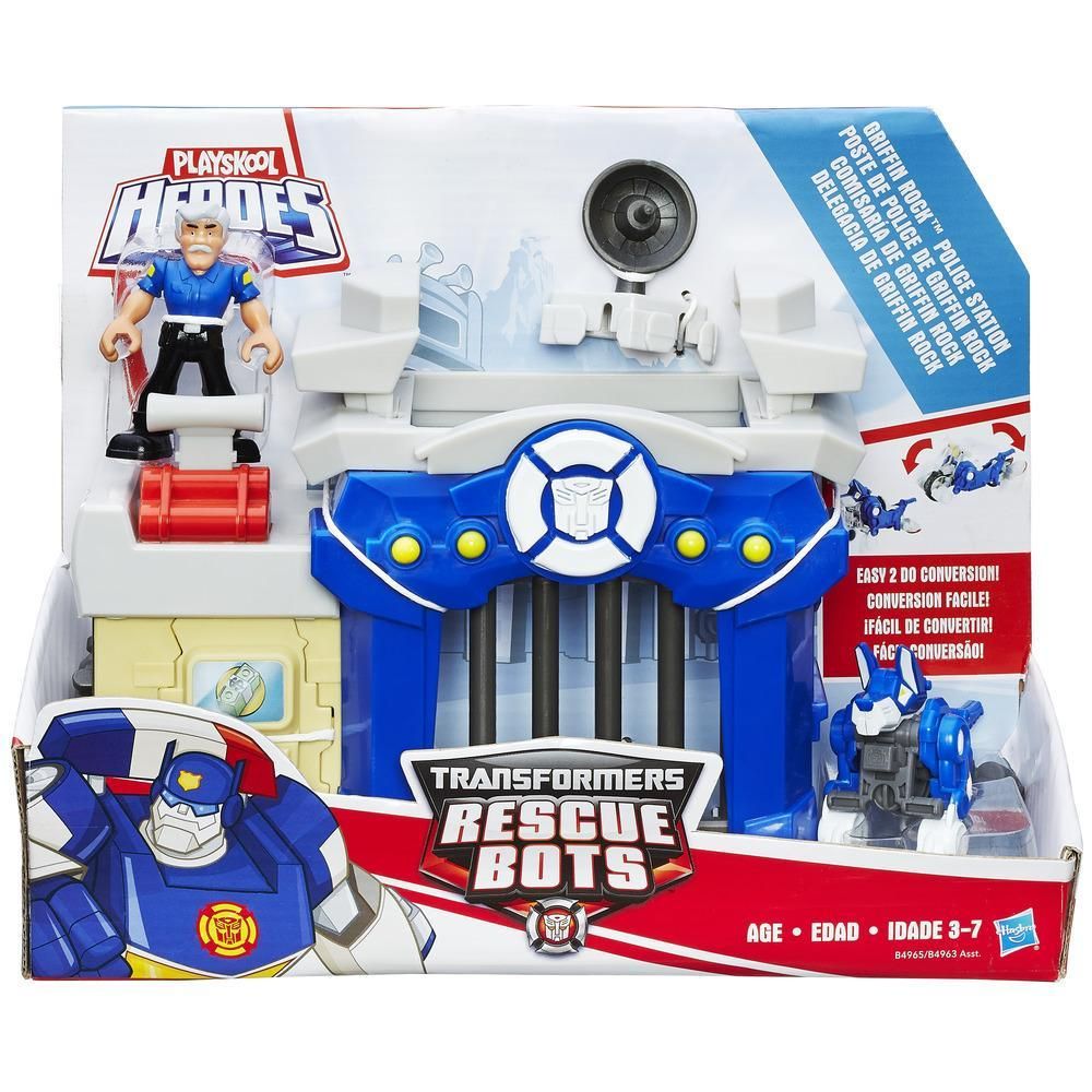 Figurine Transformers Playskool Heroes Rescue Bots - Statia de politie din Griffin Rock