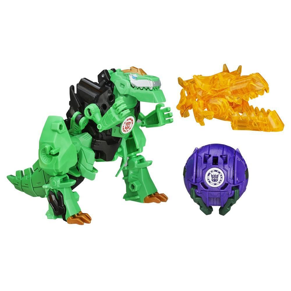 Figurine Transformers Robots in Disguise - Grimlock vs Mini-Con Decepticon Back