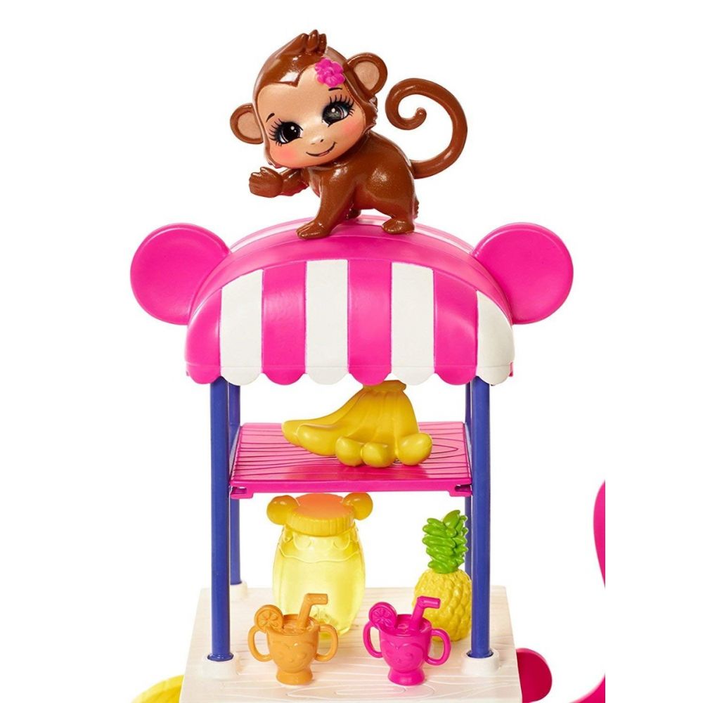 Set de joaca Enchantimals - Fruit Cart & Monkey, FCG93