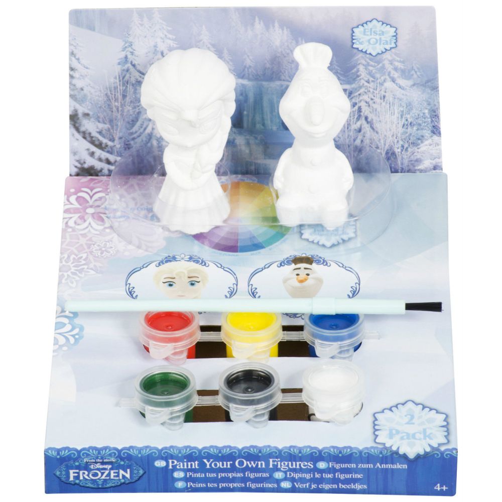 Disney Frozen - Figurina Elsa si Olaf de pictat