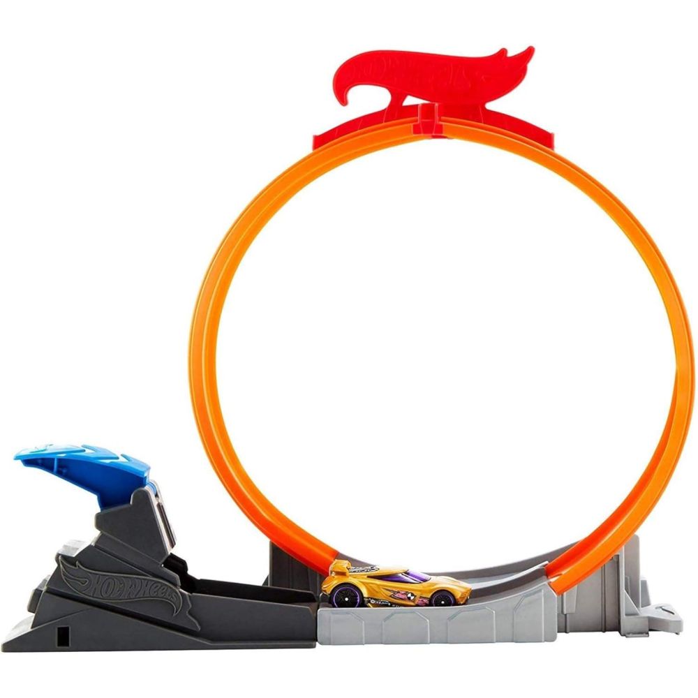 Set de joaca cu masinuta de curse, Hot Wheels, Loop Star, FWM88