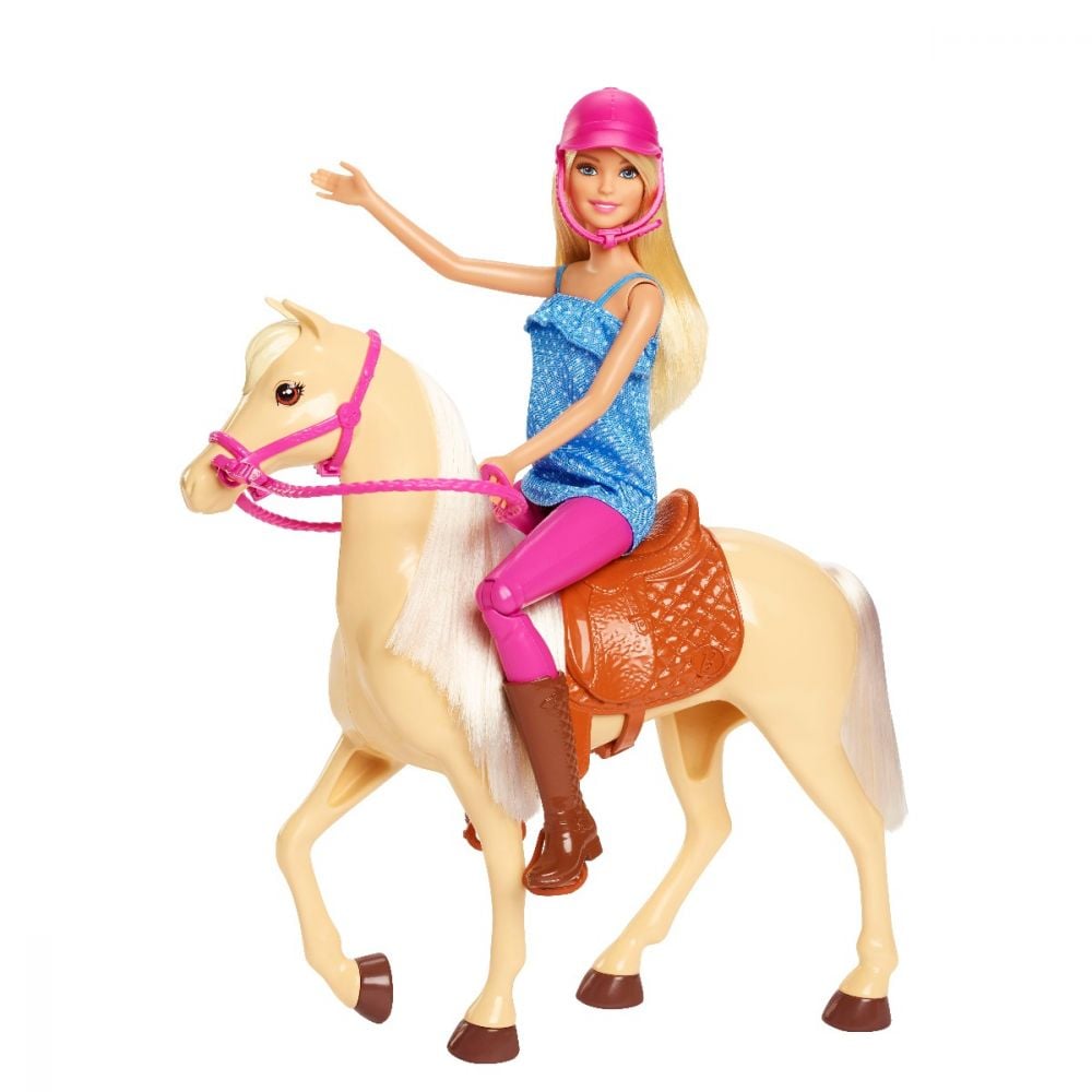 Set de joaca Barbie, Papusa si calut