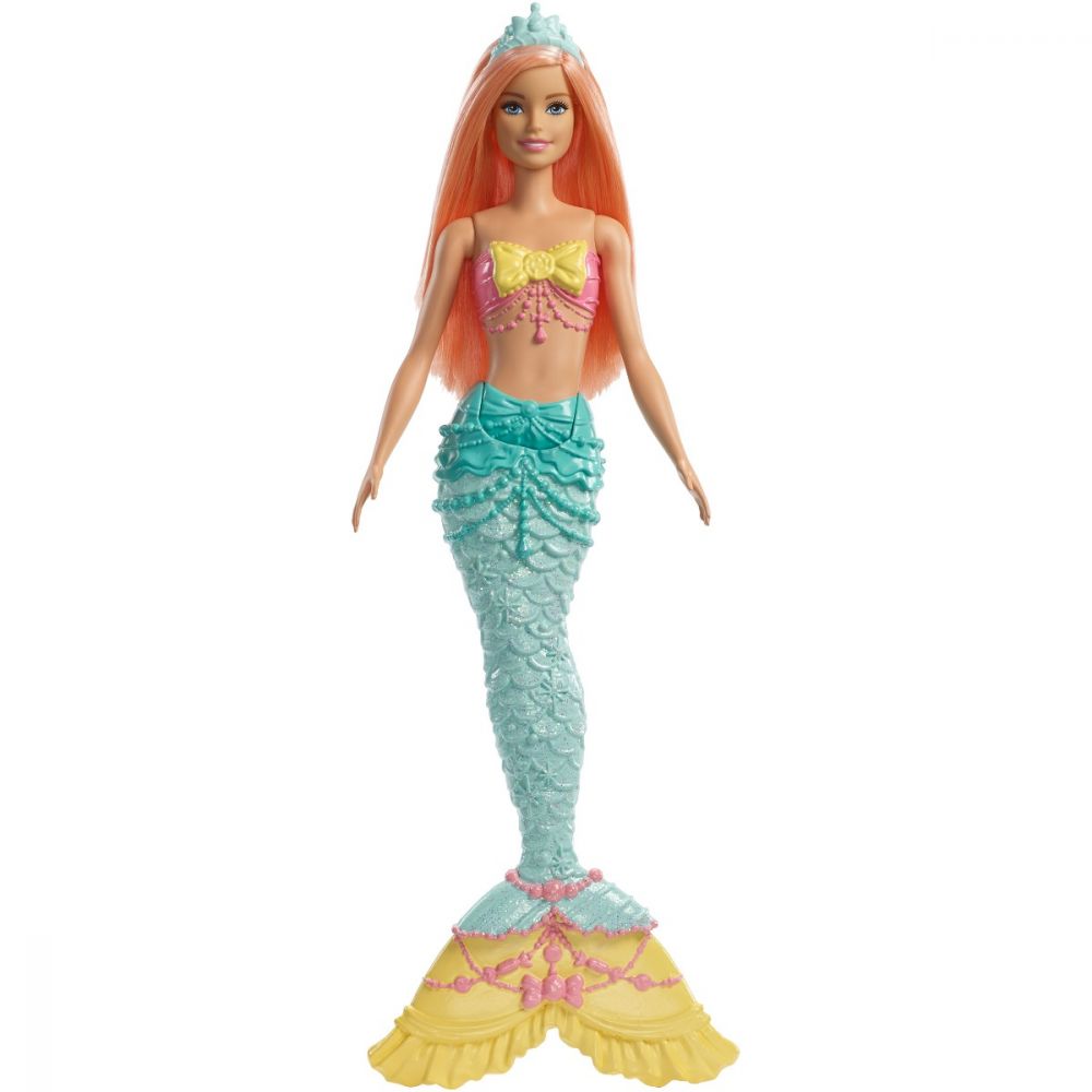 Papusa Barbie Dreamtopia Sirena, Portocaliu (FXT11)