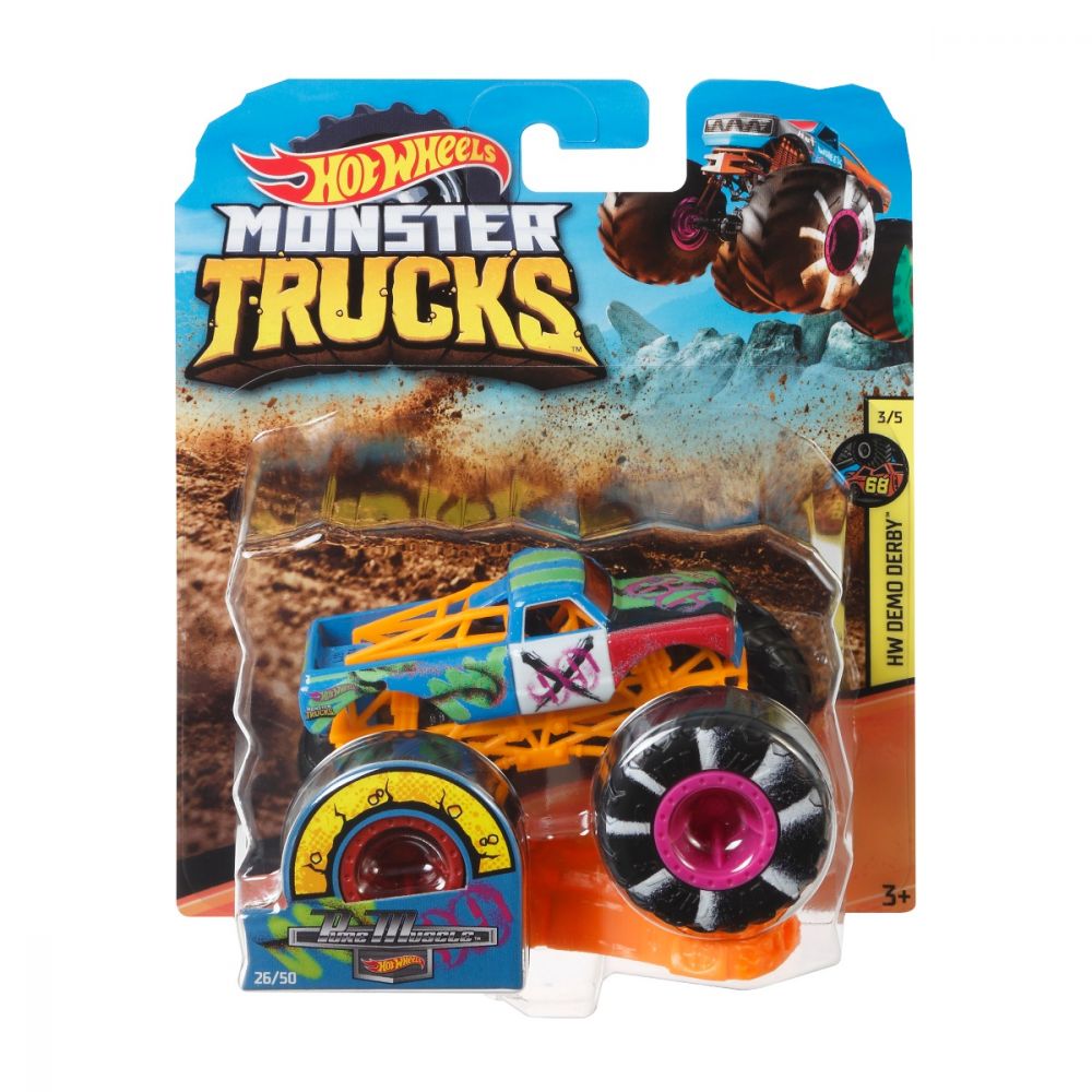 Masinuta Hot Wheels Monster Truck, Pure Muscle, GBT52