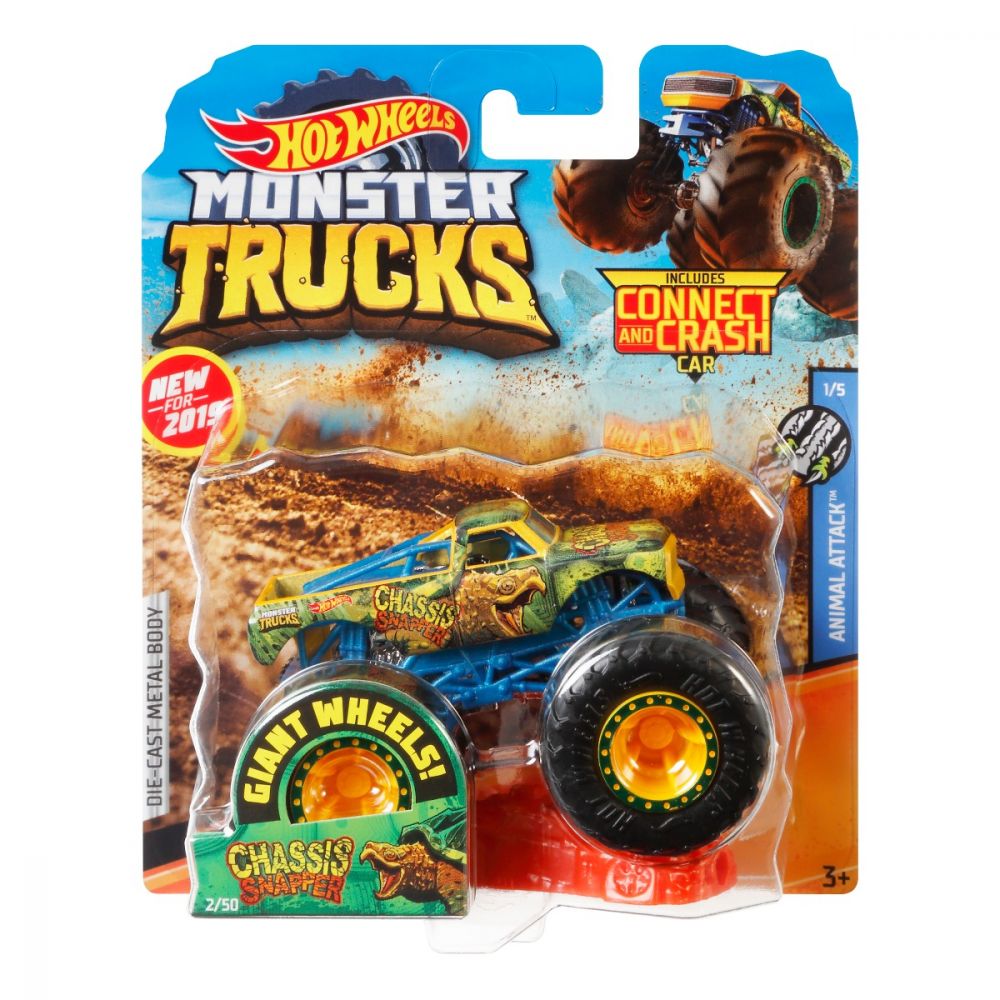 Masinuta Hot Wheels Monster Truck, Chassis Snapper, GBT39