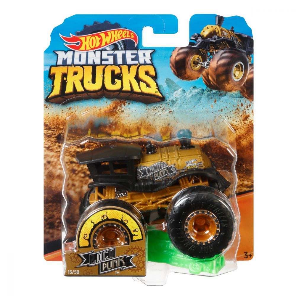 Masinuta Hot Wheels Monster Truck, Loco Punk, GBT79