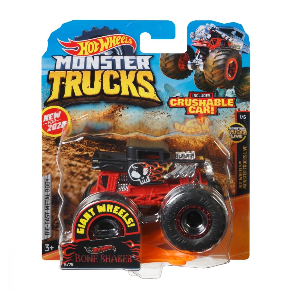  Masinuta Hot Wheels Monster Truck, Bone Shaker, GJF00