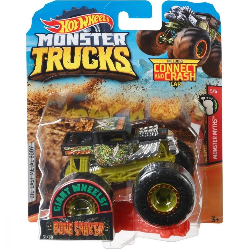 Masinuta Hot Wheels Monster Truck, Bone Shaker, GBT54