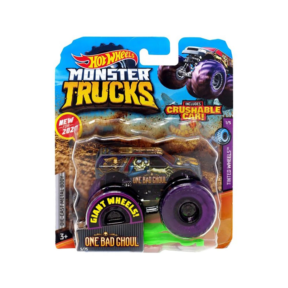 Masinuta Hot Wheels Monster Truck, One Bad Ghoul, GJD93