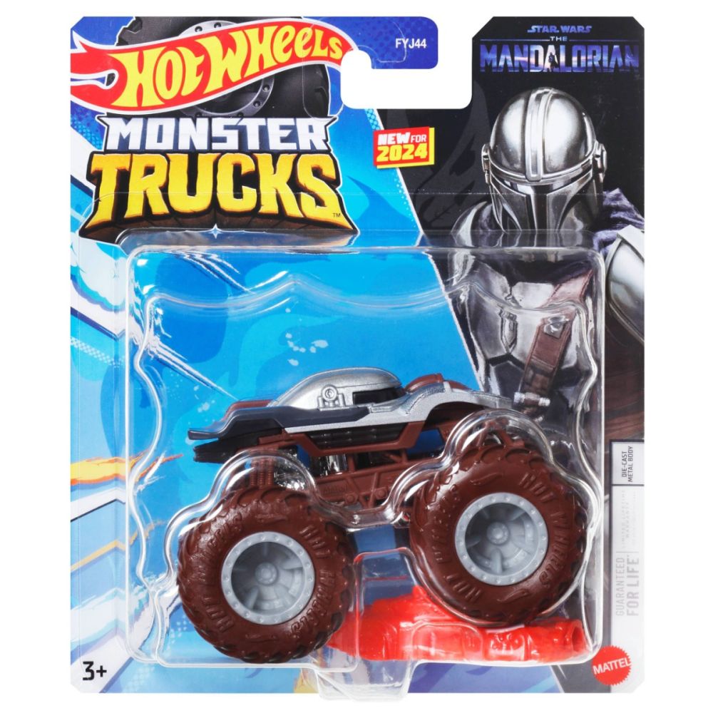 Masinuta Hot Wheels Monster Truck, Star Wars The Mandalorian, HTM26