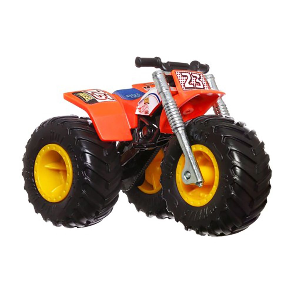 Set 2 masini Monster Truck, Hot Wheels, Tri to Crush Me si Baja Buster, 1:64, HLT66