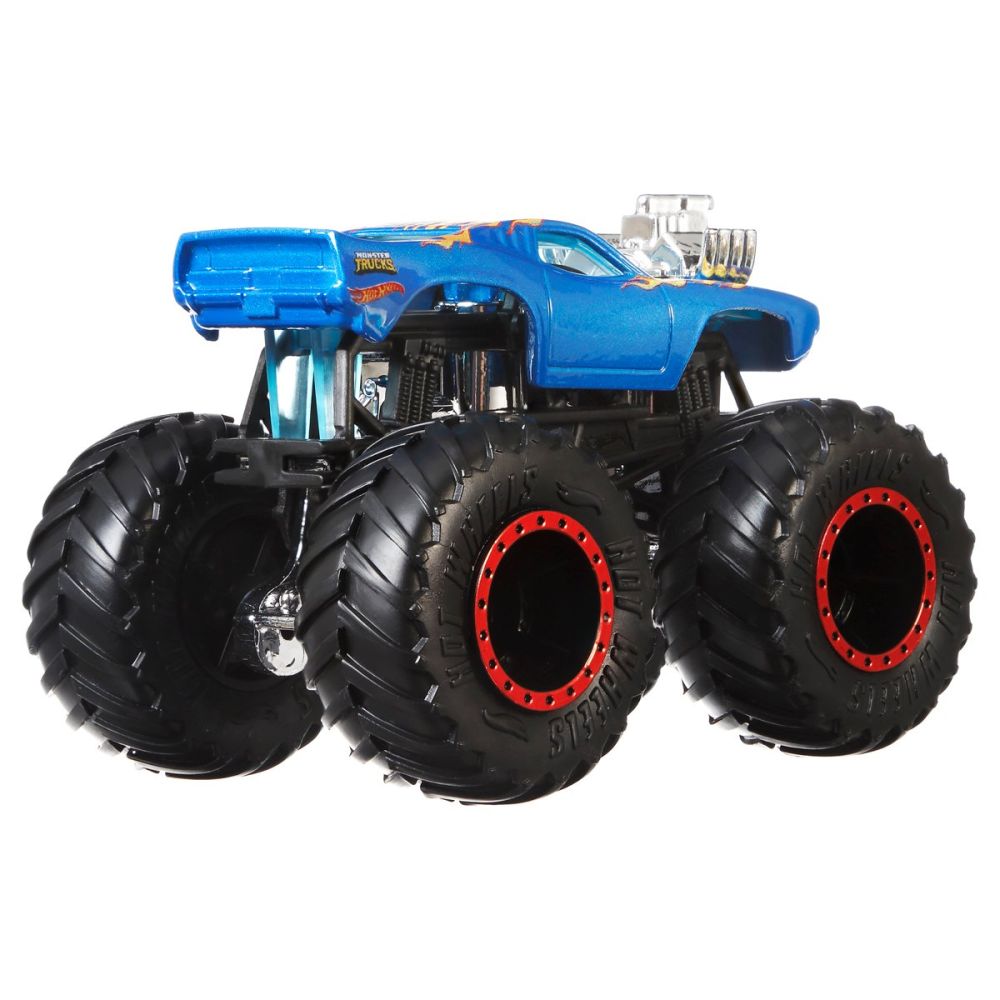Set 2 masini Monster Truck, Hot Wheels, Dodge Charger si Rodger Dodger, HNX30