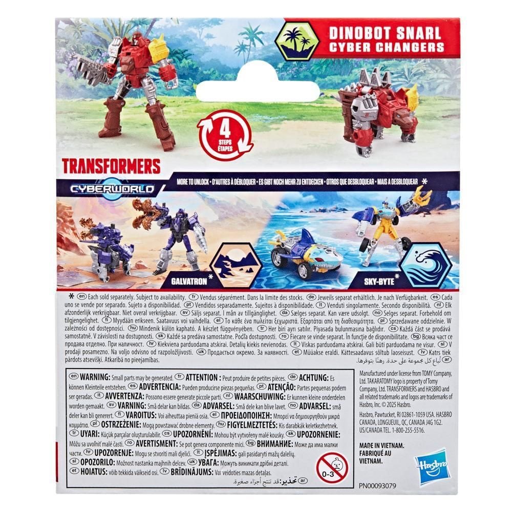 Figurina transformabila, Transformers, Cyberworld, Cyber Changers, Dinobot Snarl, G1042