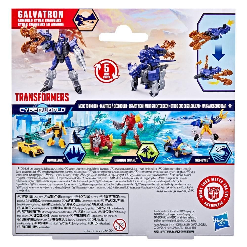 Figurina transformabila, Transformers, Cyberworld, Armored Cyber Changed, Galvatron, G1052