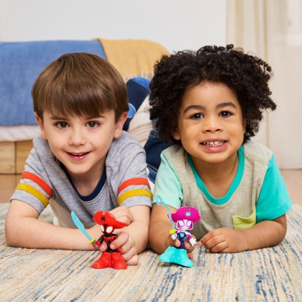 Set 2 vehicule Spidey and his Amazing Friends, Waterwebs, Pirate Ghost-Spider si Miles Spin, G1462
