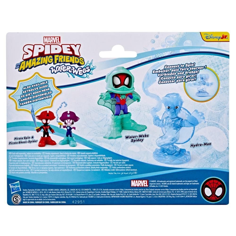 Set 2 vehicule Spidey and his Amazing Friends, Waterwebs, Spidey si Hydro-Man, G1463