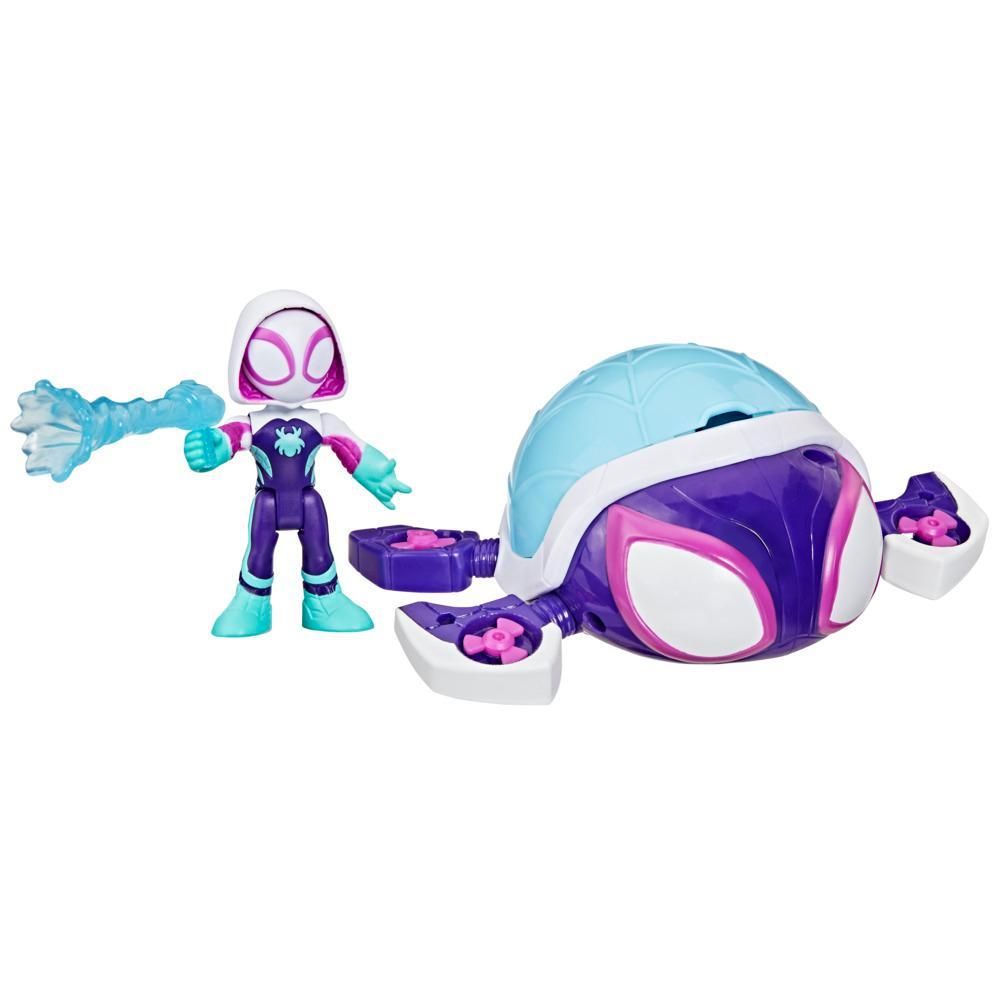 Figurina cu vehicul, Spidey and his Amazing Friends, Water-Webs Ghost Turtle, G1466