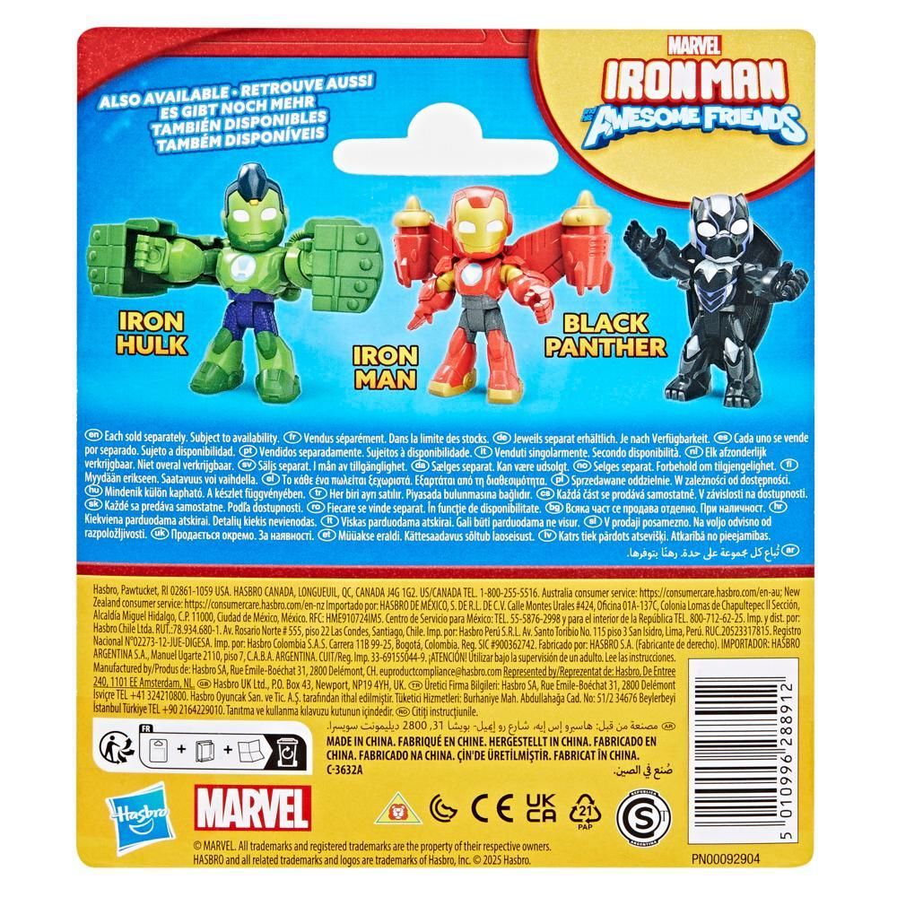 Figurina Marvel, Iron Man And His Awesome Friends, 7,6 cm, G1467