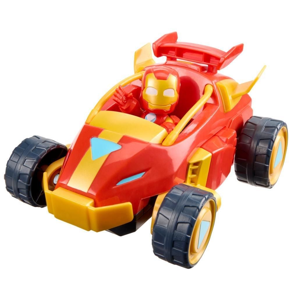 Set 2in1 figurina cu vehicul, Marvel, Iron Man And His Awesome Friends, Iron Man, G1474
