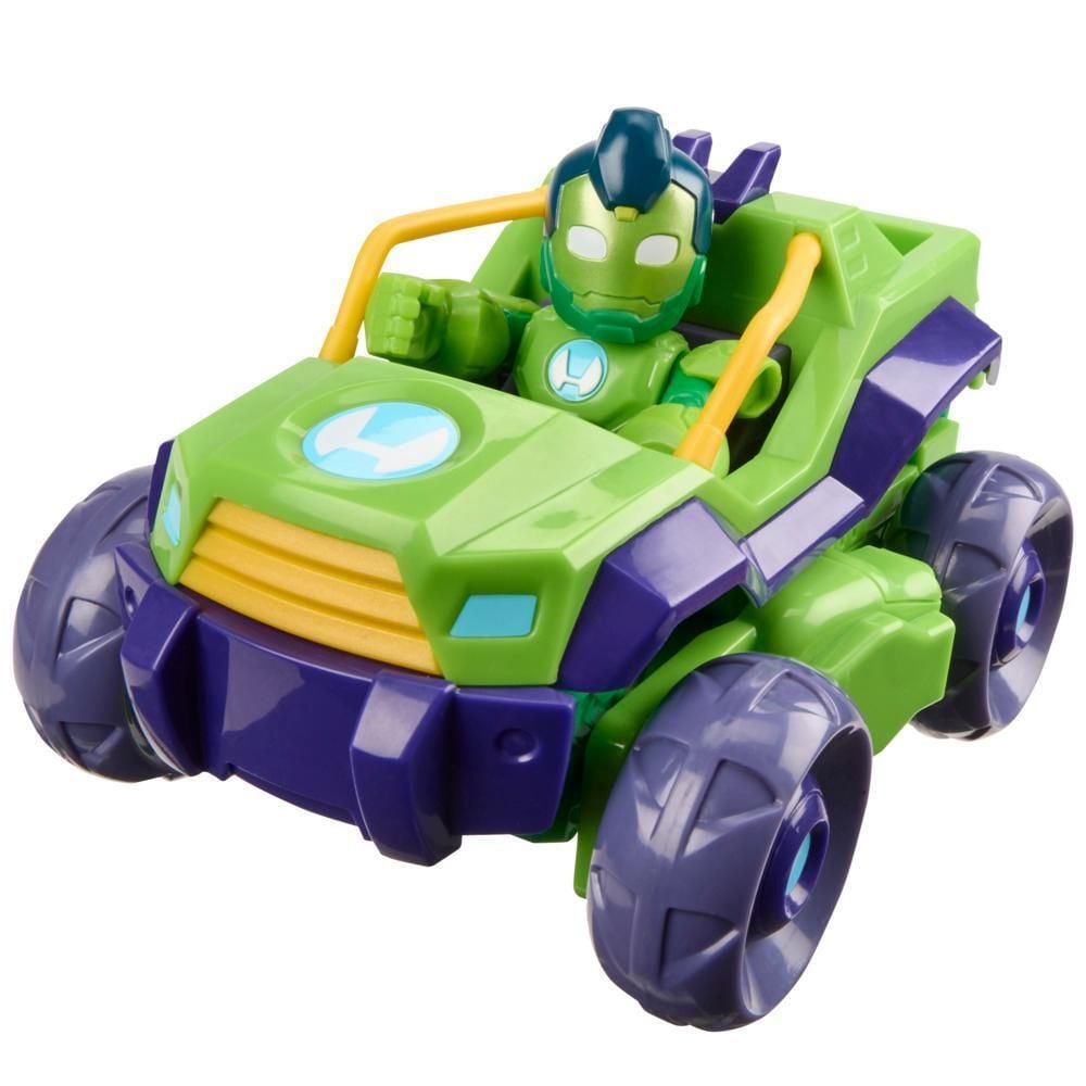 Set 2in1 figurina cu vehicul, Marvel, Iron Man And His Awesome Friends, Iron Hulk, G1475