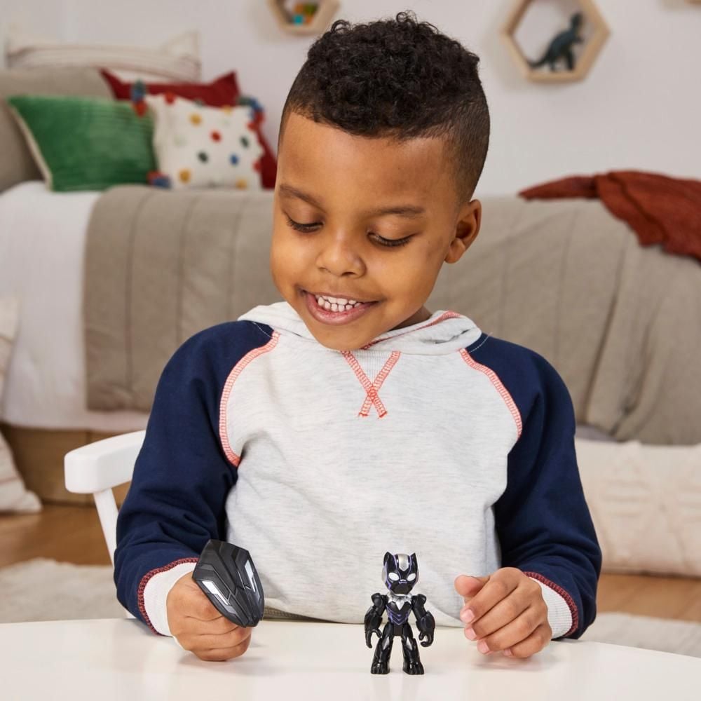 Figurina Marvel, Iron Man And His Awesome Friends, Black Panther, 7,6 cm, G1773