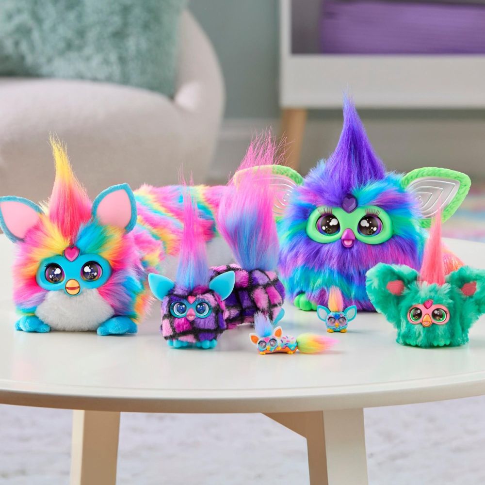 Mini jucarie de plus interactiva, Furby Dj Furblets, Dis-Co-Dazz, G1780