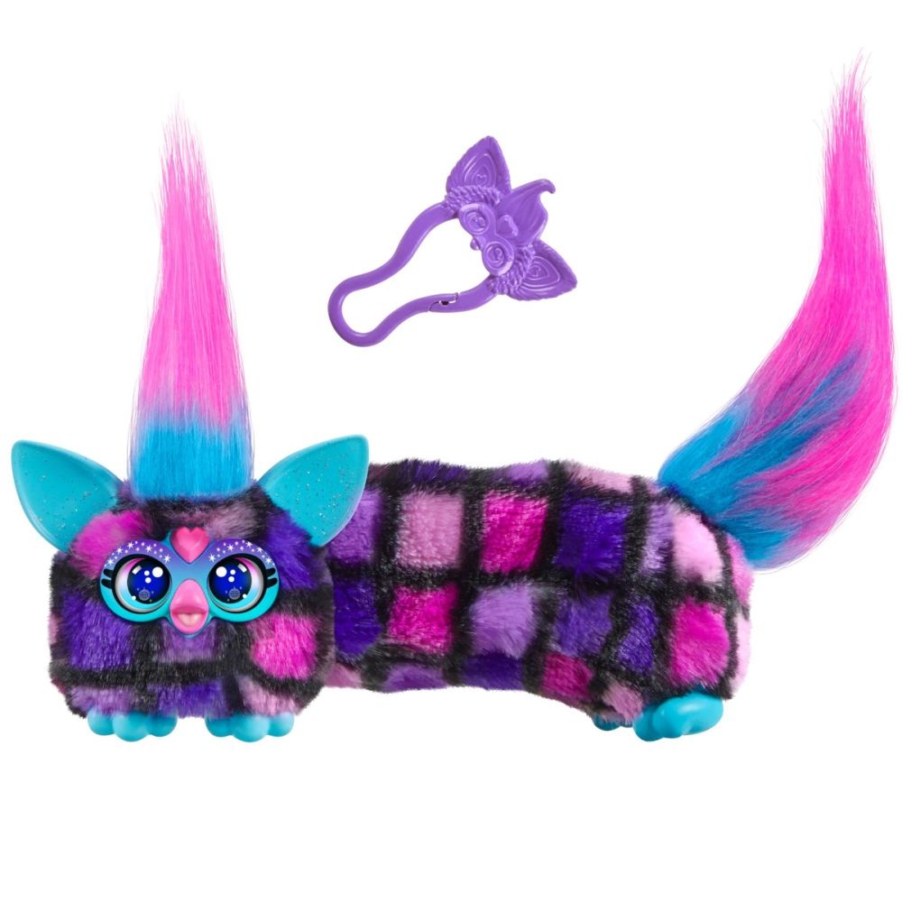 Mini jucarie de plus interactiva, Furby Dj Furblets, Dis-Co-Dazz, G1780