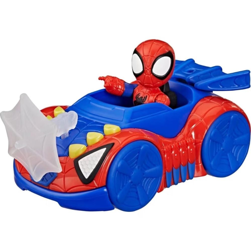 Figurina cu vehicul, Spidey and his Amazing Friends, Spidey Web Crawler, G2461