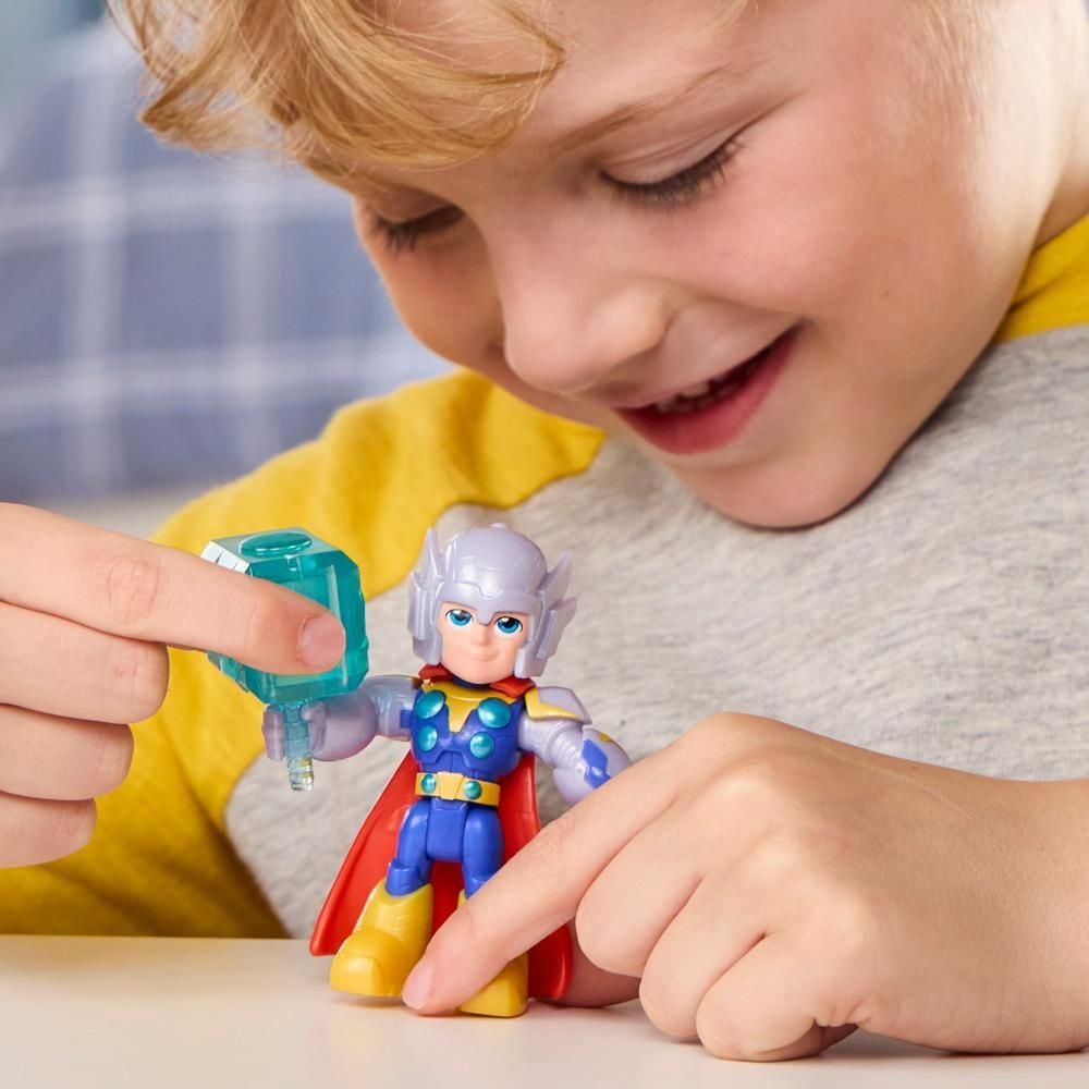 Figurina Marvel, Iron Man And His Awesome Friends, Thor, 7,6 cm, G2690