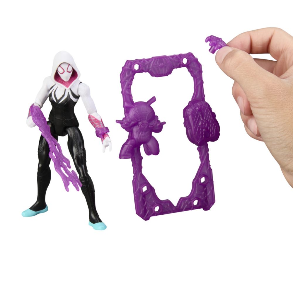 Figurina cu accesorii, Marvel Spider-Man, ActionVerse, Ghost-Spider, G2854