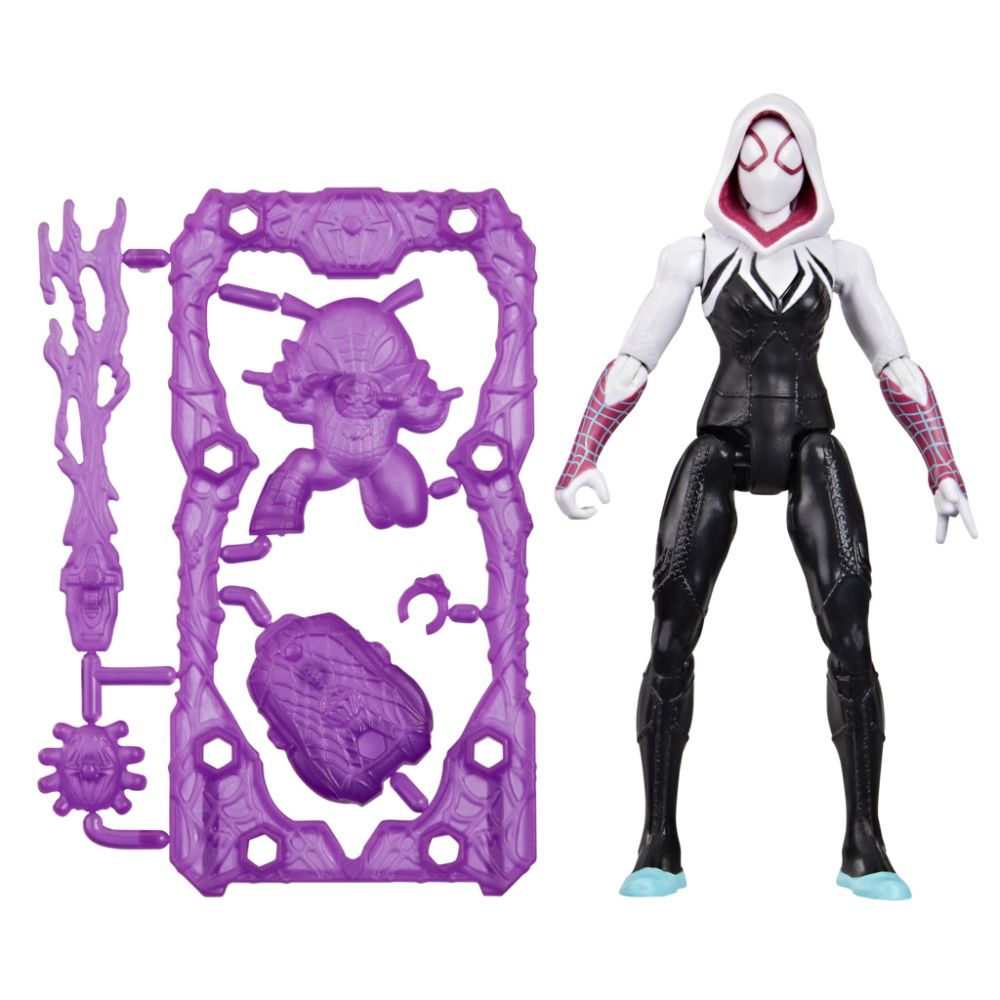 Figurina cu accesorii, Marvel Spider-Man, ActionVerse, Ghost-Spider, G2854