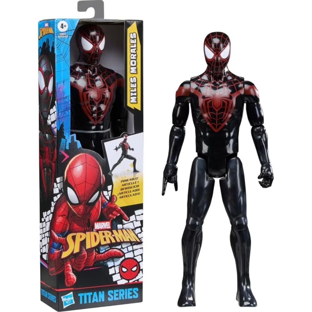 Figurina articulata, Marvel, Spider-Man Titan Series, Miles Morales, G2857