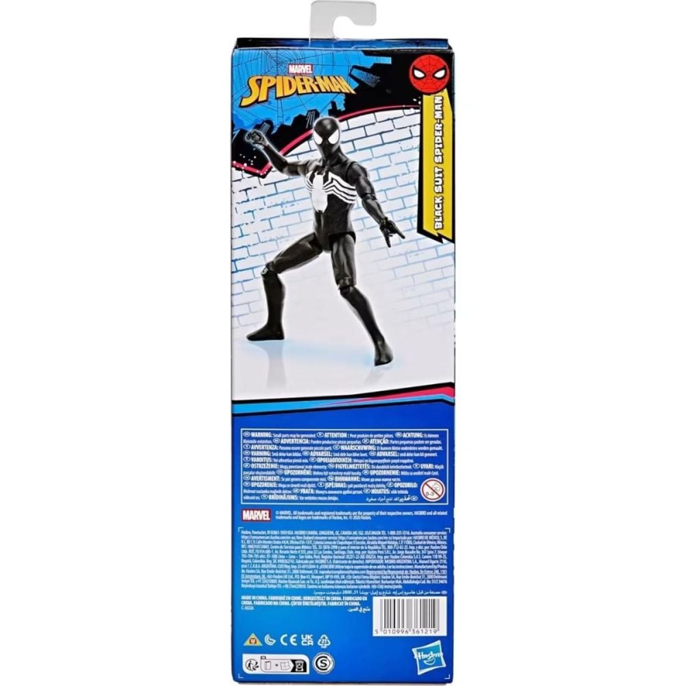 Figurina articulata, Marvel, Spider-Man Titan Series, Black Suit Spider-Man, G2860