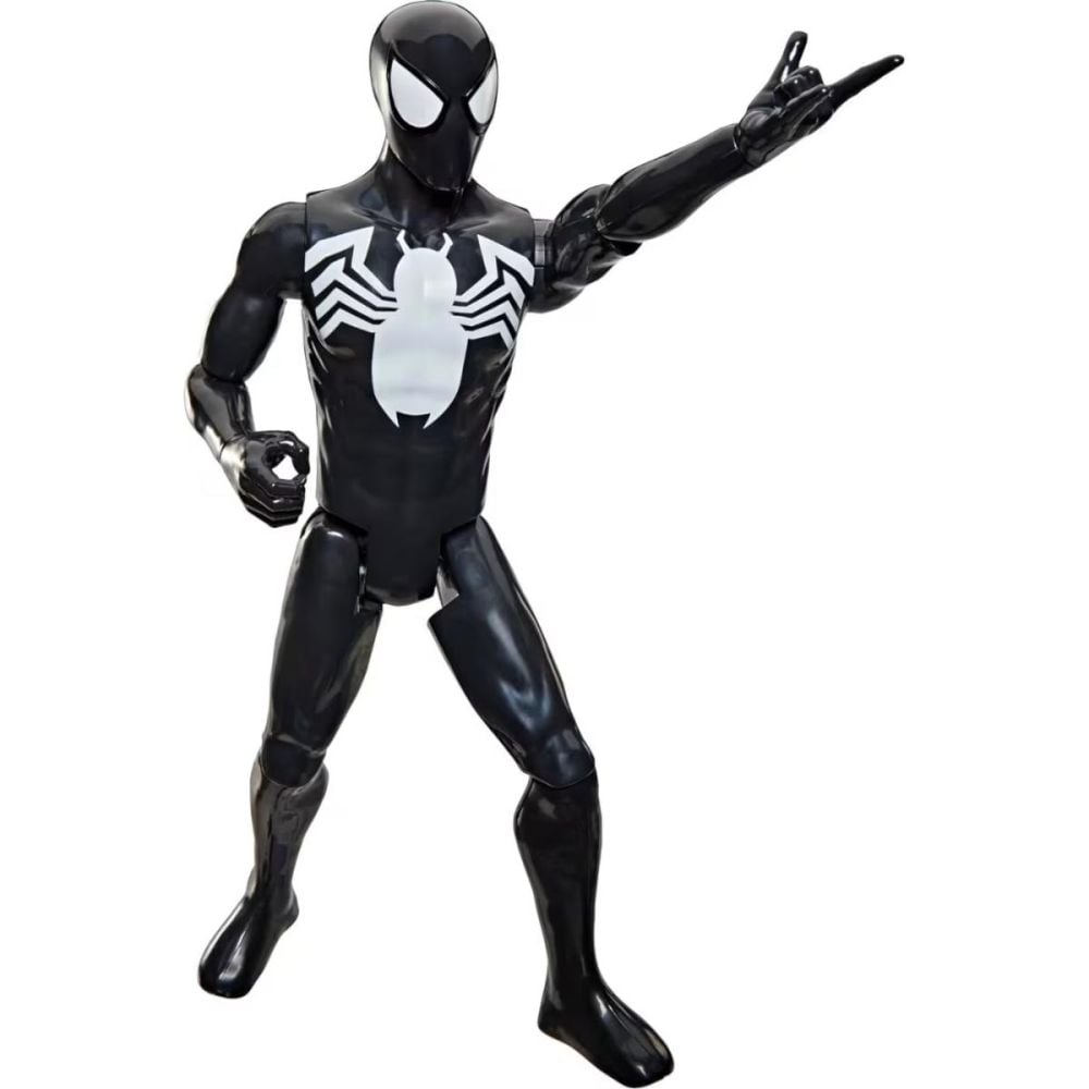 Figurina articulata, Marvel, Spider-Man Titan Series, Black Suit Spider-Man, G2860