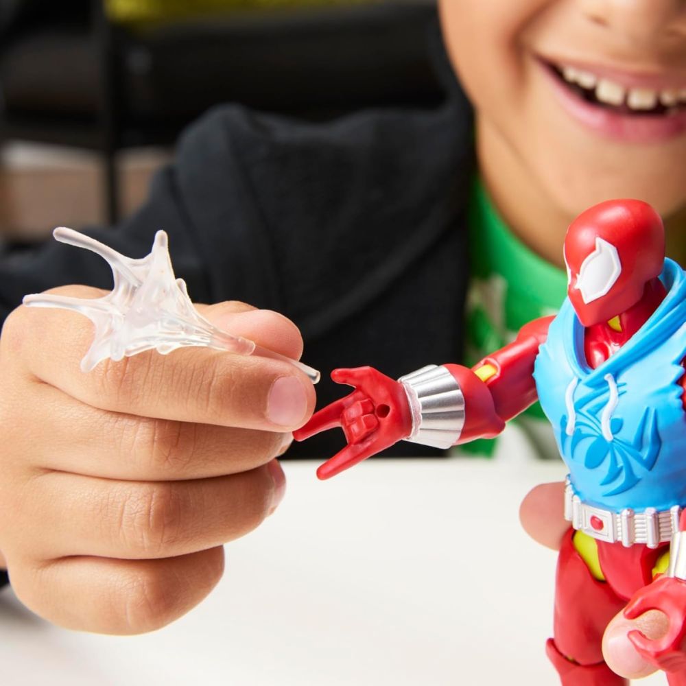Figurina cu accesorii, Marvel Spiderman, Mixmashers, Scarlet Spider, G28785