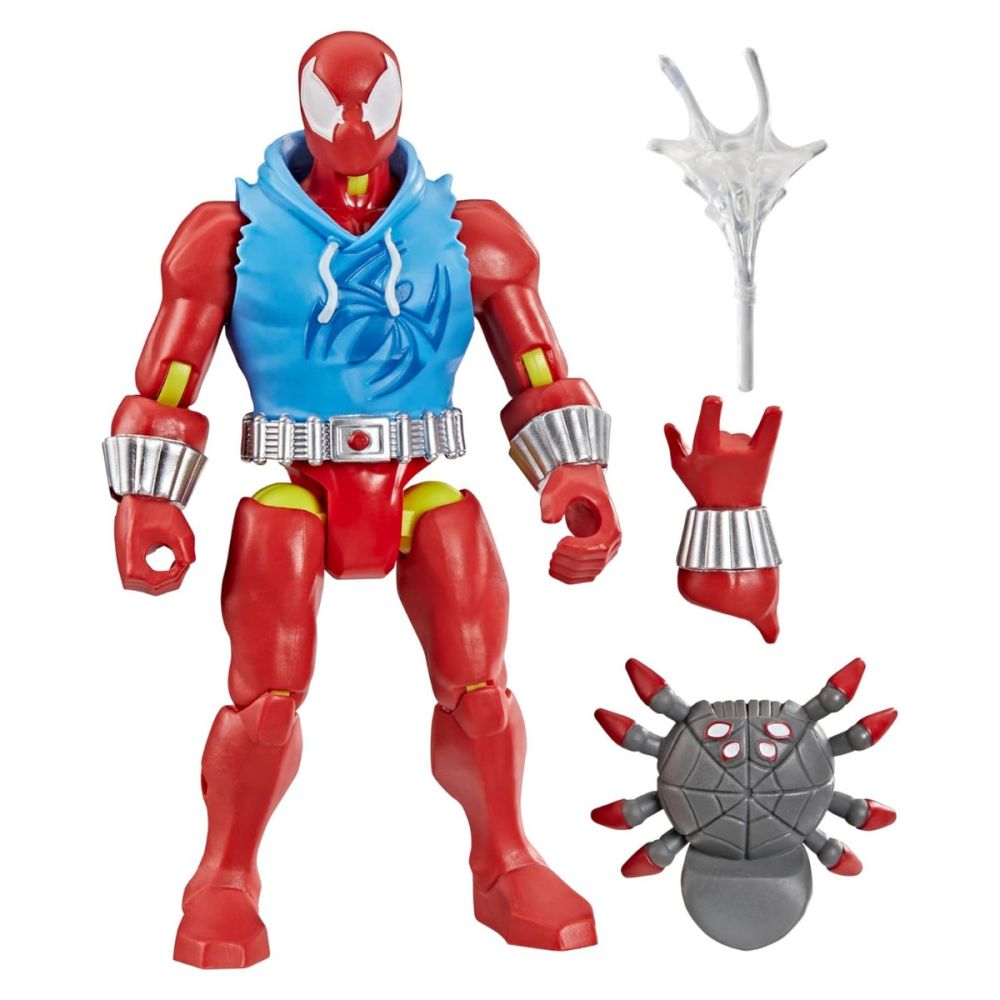 Figurina cu accesorii, Marvel Spiderman, Mixmashers, Scarlet Spider, G28785