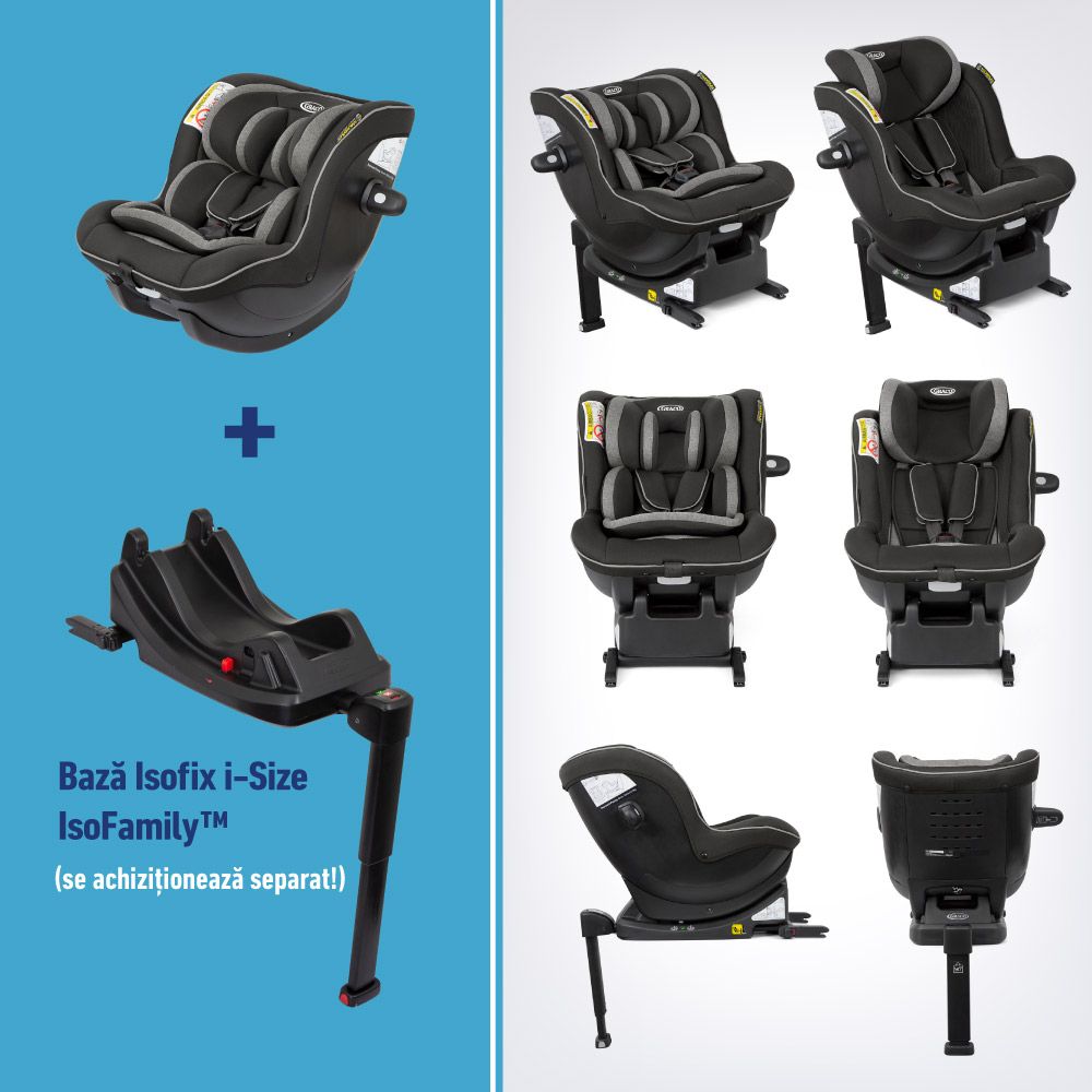 Scaun auto Graco Ascent I-Size Black