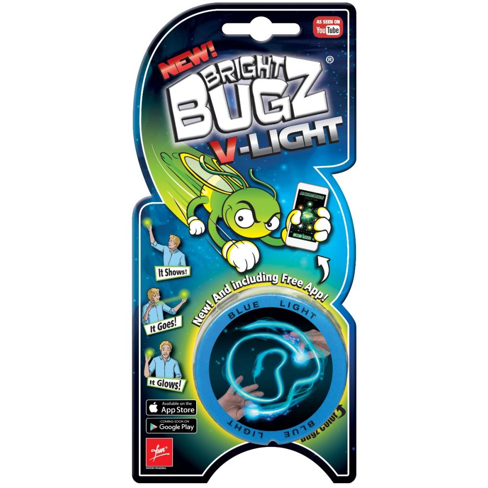 Gandaci luminosi de jucarie Bight Bugs V-Light Blue