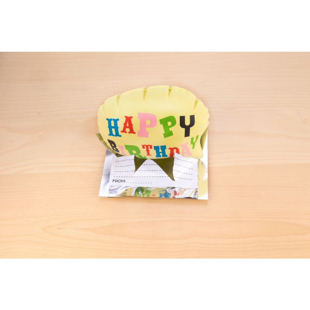 Balon surpriza cu mesaj  "Happy Birthday"