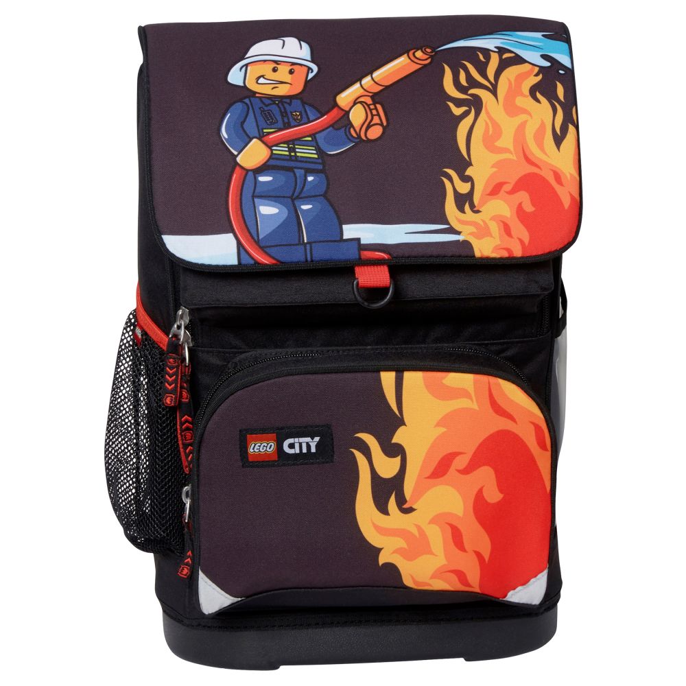 Ghiozdan LEGO City Fire cu geanta sport detasabila, 37 cm