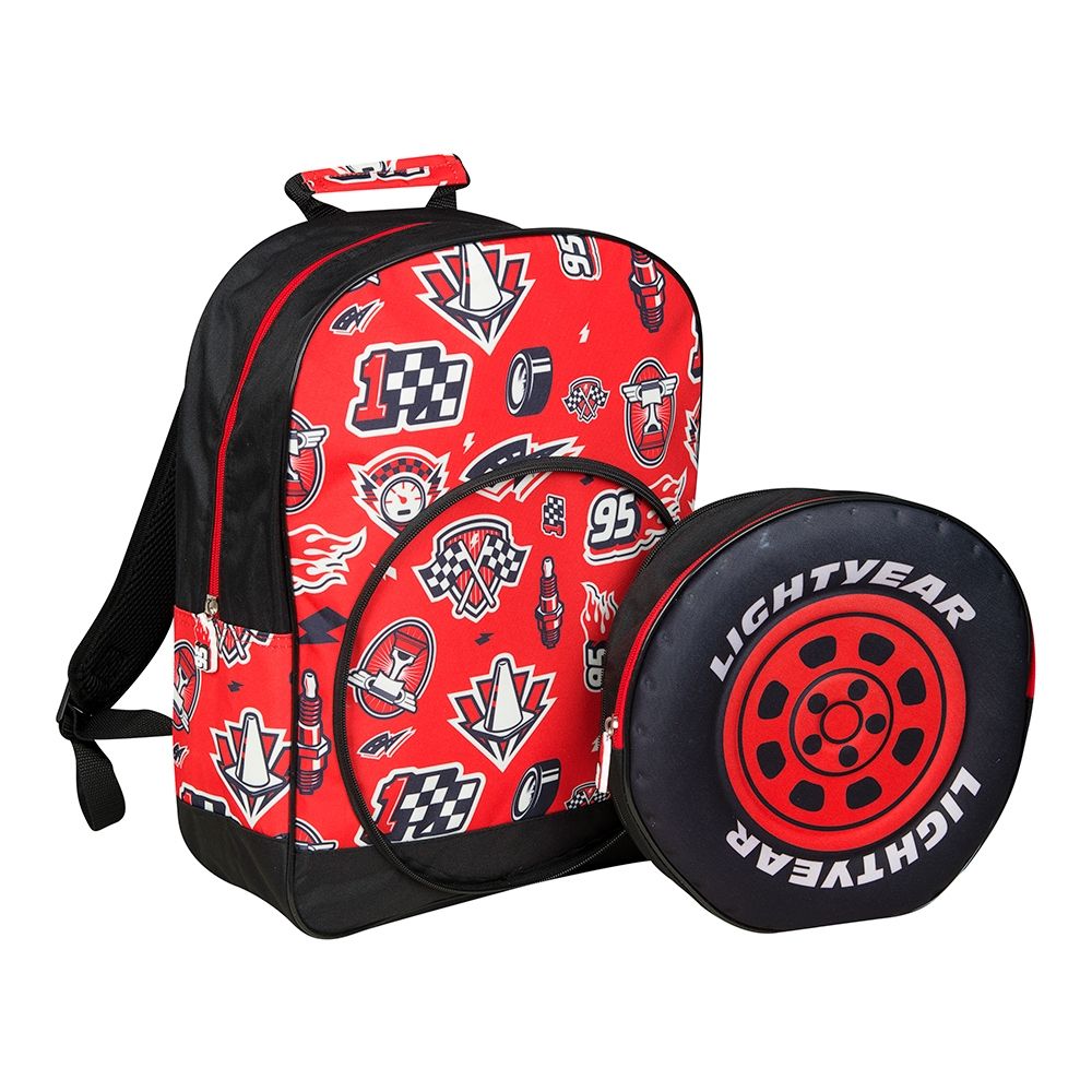 Ghiozdan si geanta pentru pranz detasabila Cars 3