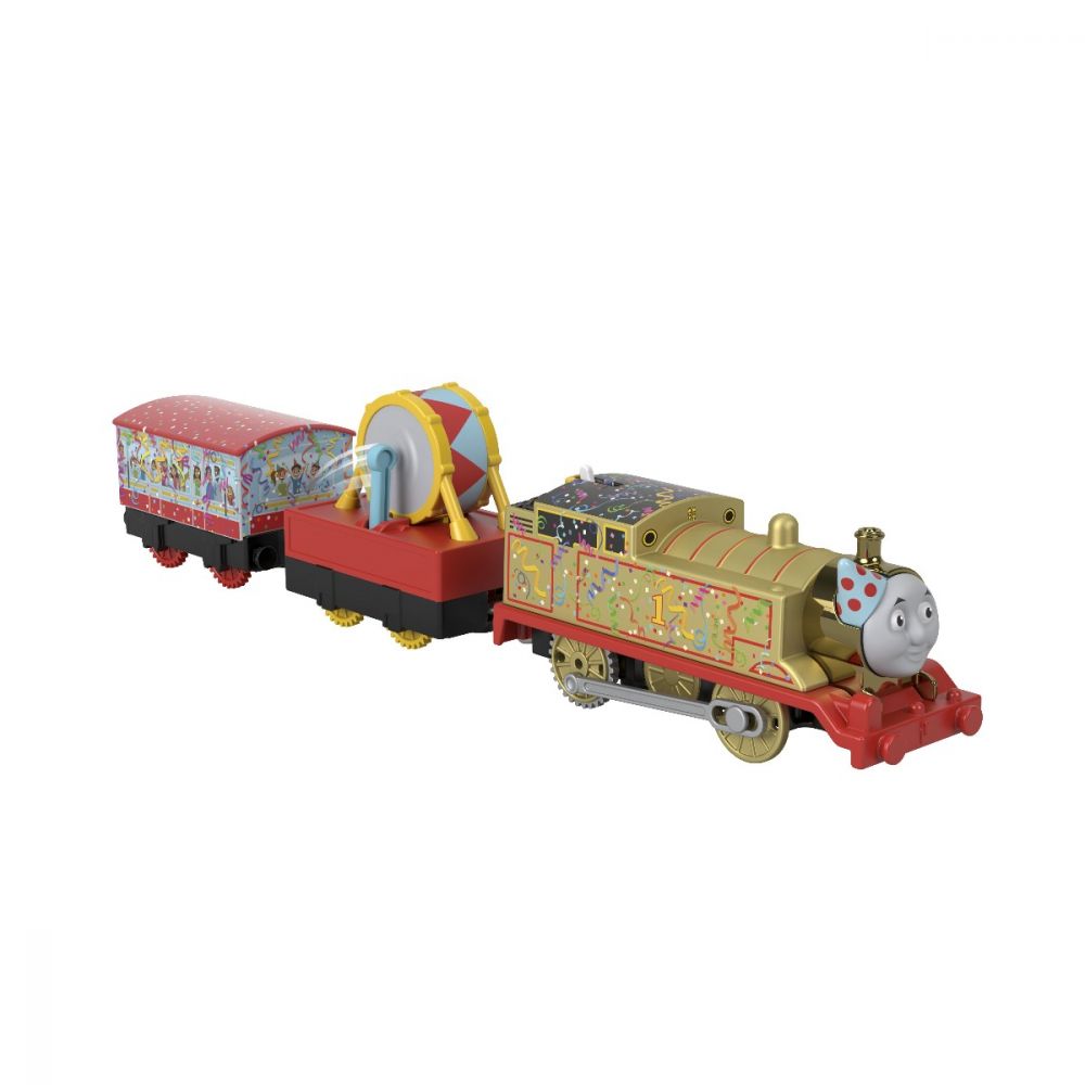 Locomotiva motorizata cu 2 vagoane Thomas and Friends, Golden Thomas
